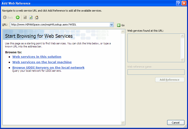 Adding URL to Web Service WSDL