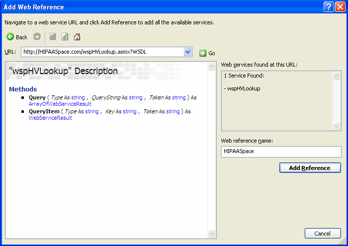 Web Service WSDL Specification